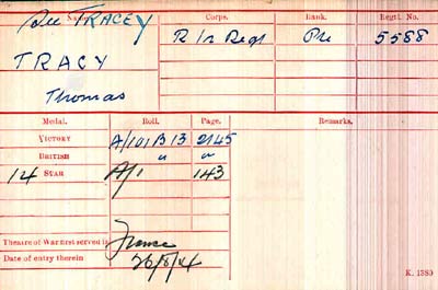 medal card treacy